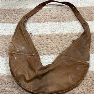 Sash Bag Women's Brown Leather Sling Crossbody Shoulder Bag